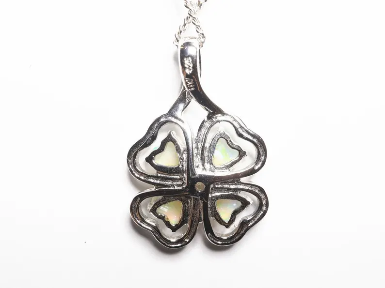 Silver Top Quality Crystal Opal Doublets Pendant TOG-1005 - Image 2