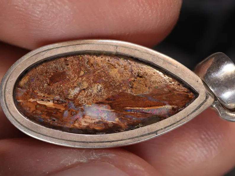 16.50 Ct. Boulder Opal Silver Pendant TOG-1308 - Image 3