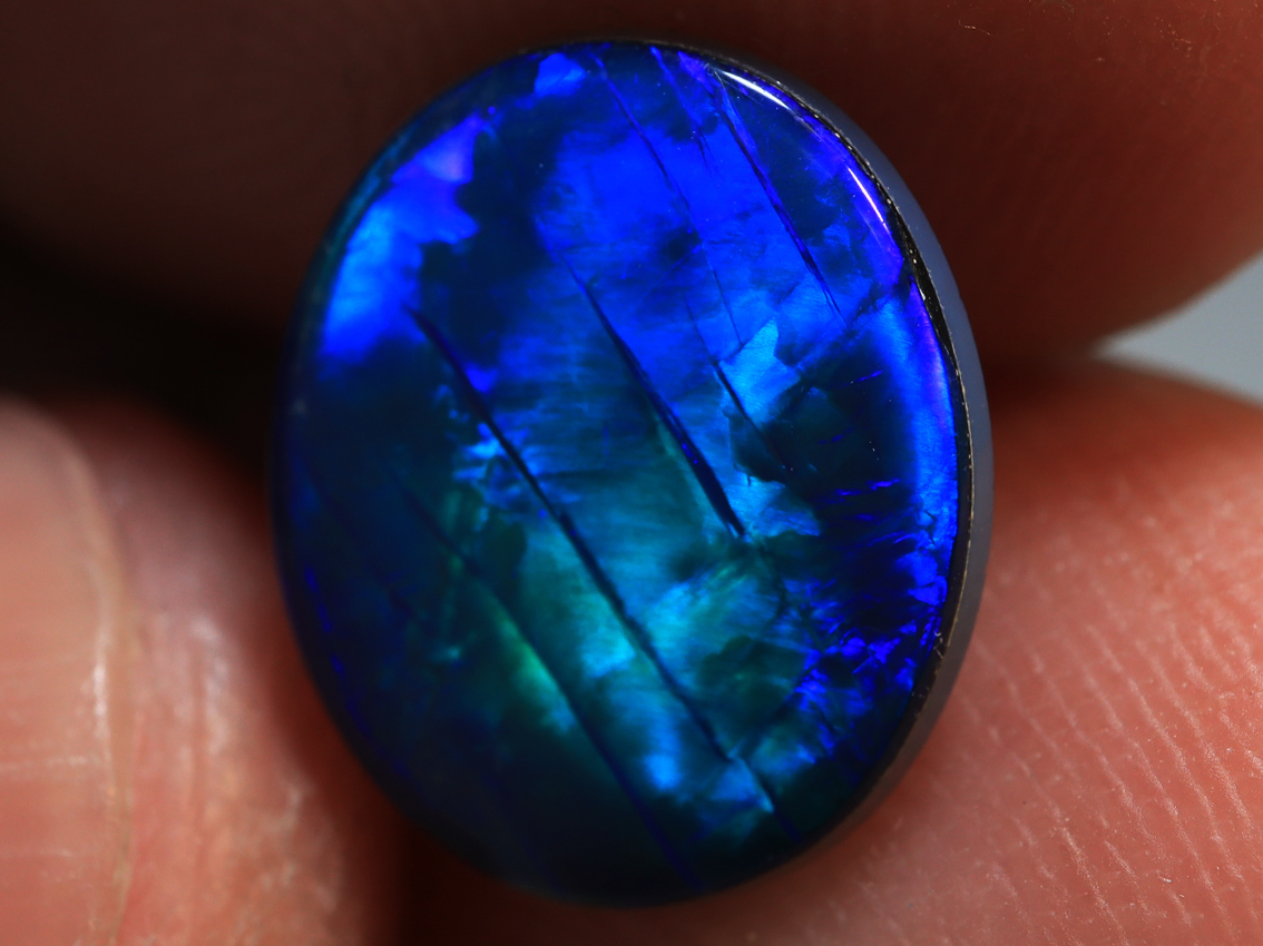 2.00 Ct. (SOLD) Lightning Ridge Top Grade Chines Writing Opal Doublet TOG-1062 - Image 2
