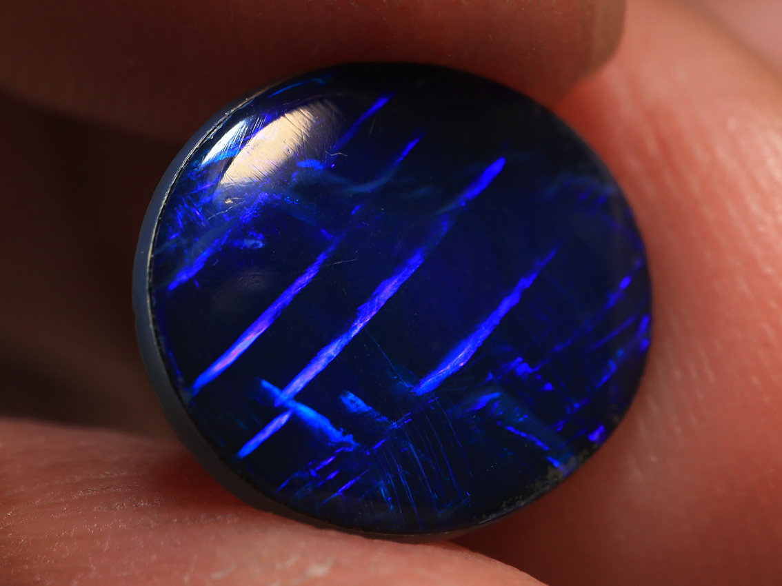 2.00 Ct. (SOLD) Lightning Ridge Top Grade Chines Writing Opal Doublet TOG-1062 - Image 6