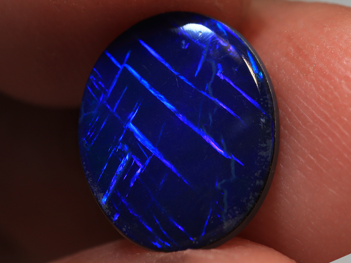 2.00 Ct. (SOLD) Lightning Ridge Top Grade Chines Writing Opal Doublet TOG-1062 - Image 5