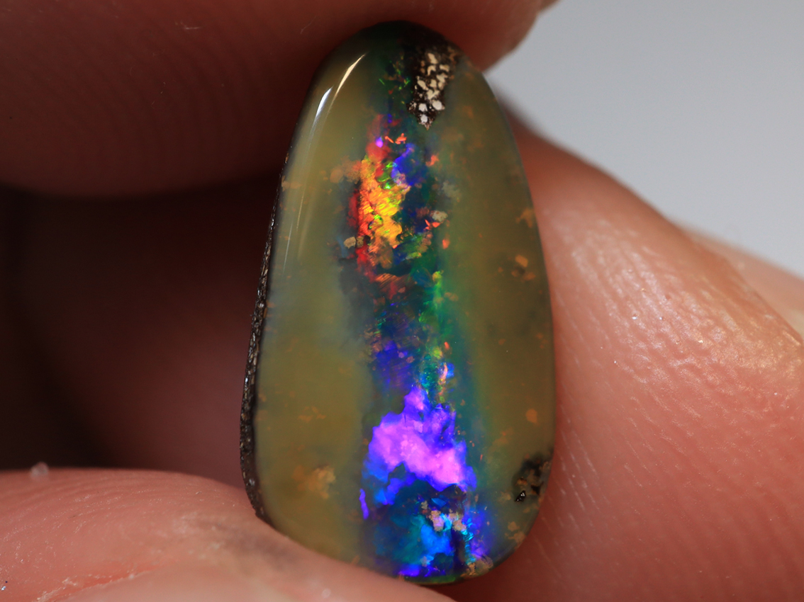 Absolute Gem Neon Rainbow Australian Boulder Opal (SOLD)TOG-1819