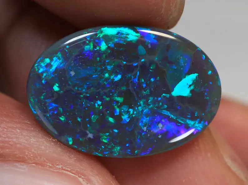 4.40 Cts. Lightning Ridge Semi Black Opal TOG-1170 (SOLD) - Image 2