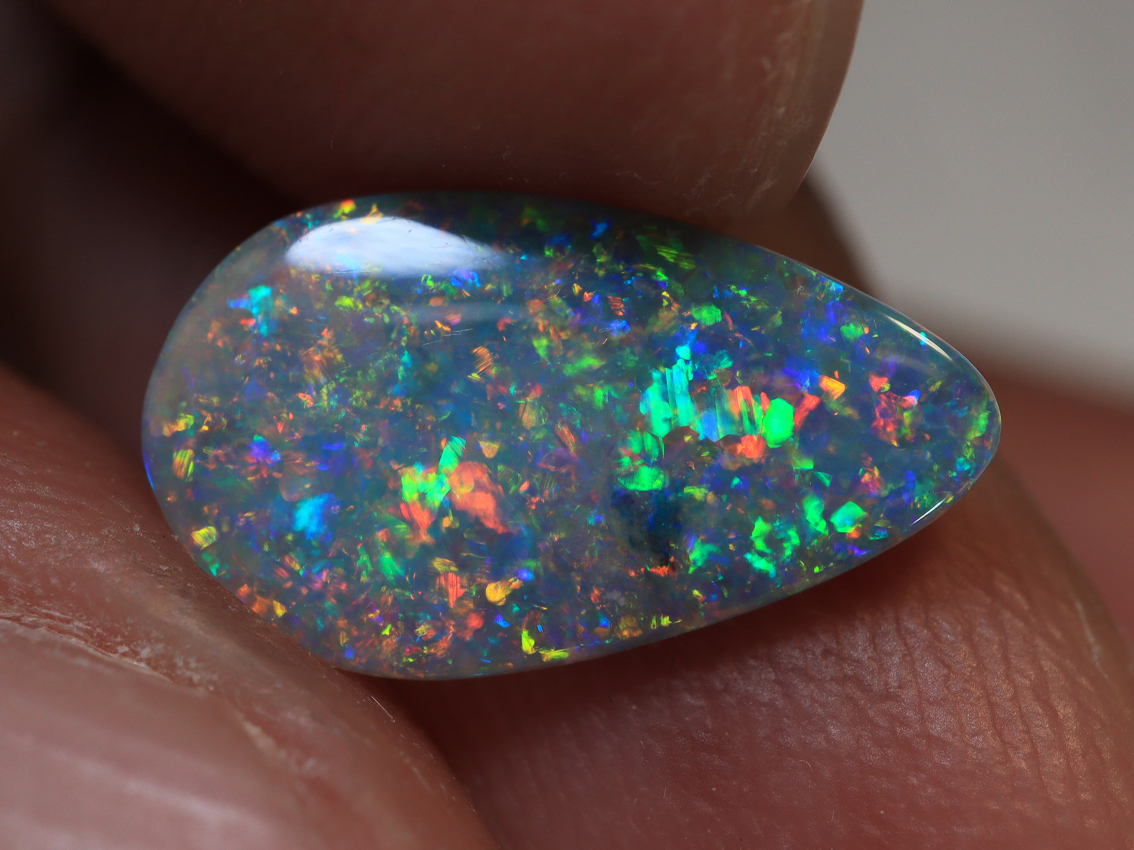 1.05 Ct. Lightning Ridge Floral Pattern Black Opal TOG-1182 - Image 2