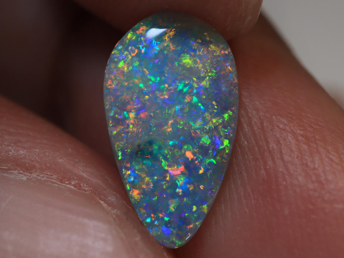 1.05 Ct. Lightning Ridge Floral Pattern Black Opal TOG-1182 - Image 3