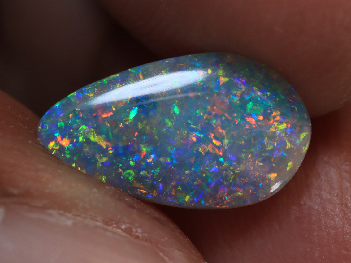 1.05 Ct. Lightning Ridge Floral Pattern Black Opal TOG-1182 - Image 4