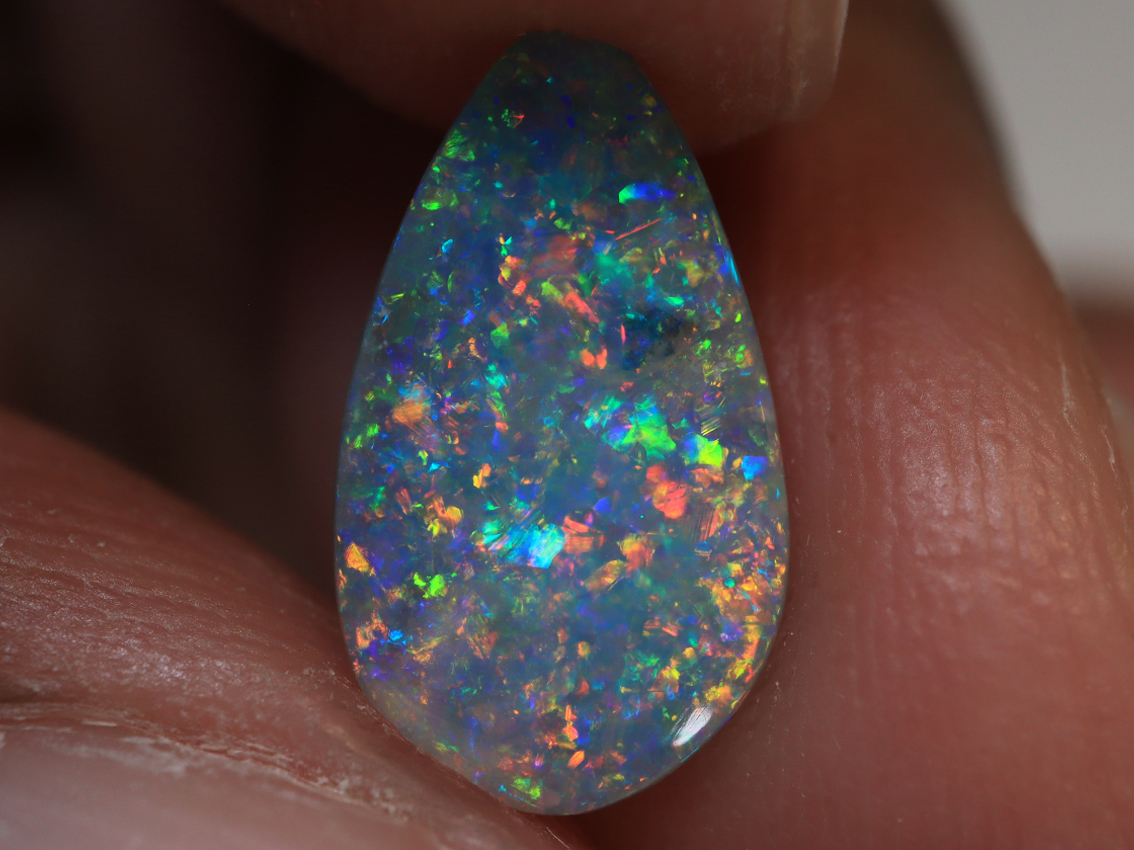1.05 Ct. Lightning Ridge Floral Pattern Black Opal TOG-1182 - Image 5