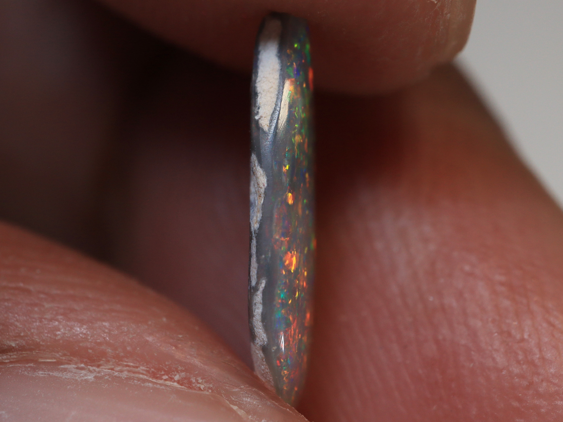 1.05 Ct. Lightning Ridge Floral Pattern Black Opal TOG-1182 - Image 6