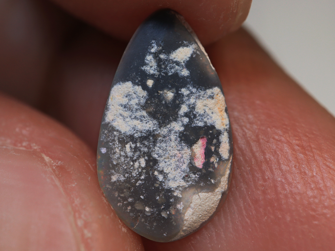 1.05 Ct. Lightning Ridge Floral Pattern Black Opal TOG-1182 - Image 7