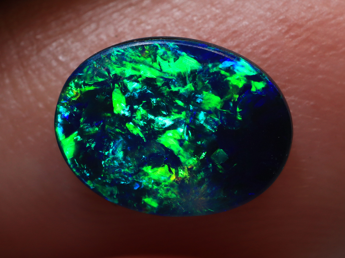 0.85 Ct. Lightning Ridge Polished Opal Doublet TOG-1102 - Image 2