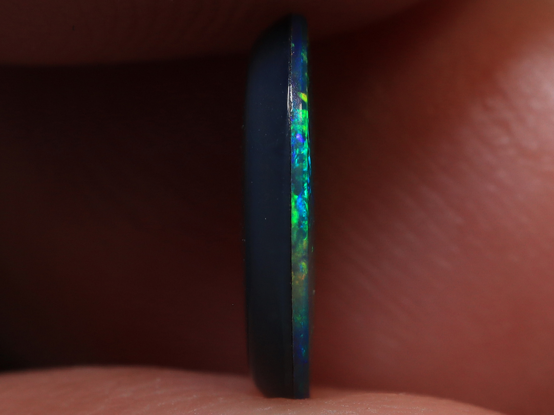 0.85 Ct. Lightning Ridge Polished Opal Doublet TOG-1102 - Image 3