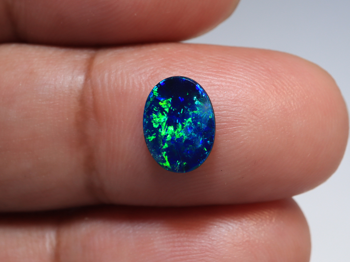 0.85 Ct. Lightning Ridge Polished Opal Doublet TOG-1102 - Image 5