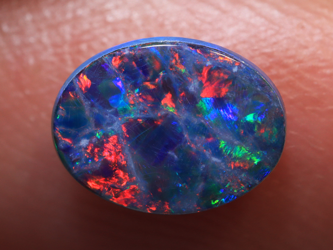 0.50 Ct. Lightning Ridge Polished Opal Doublet TOG-1106 - Image 2