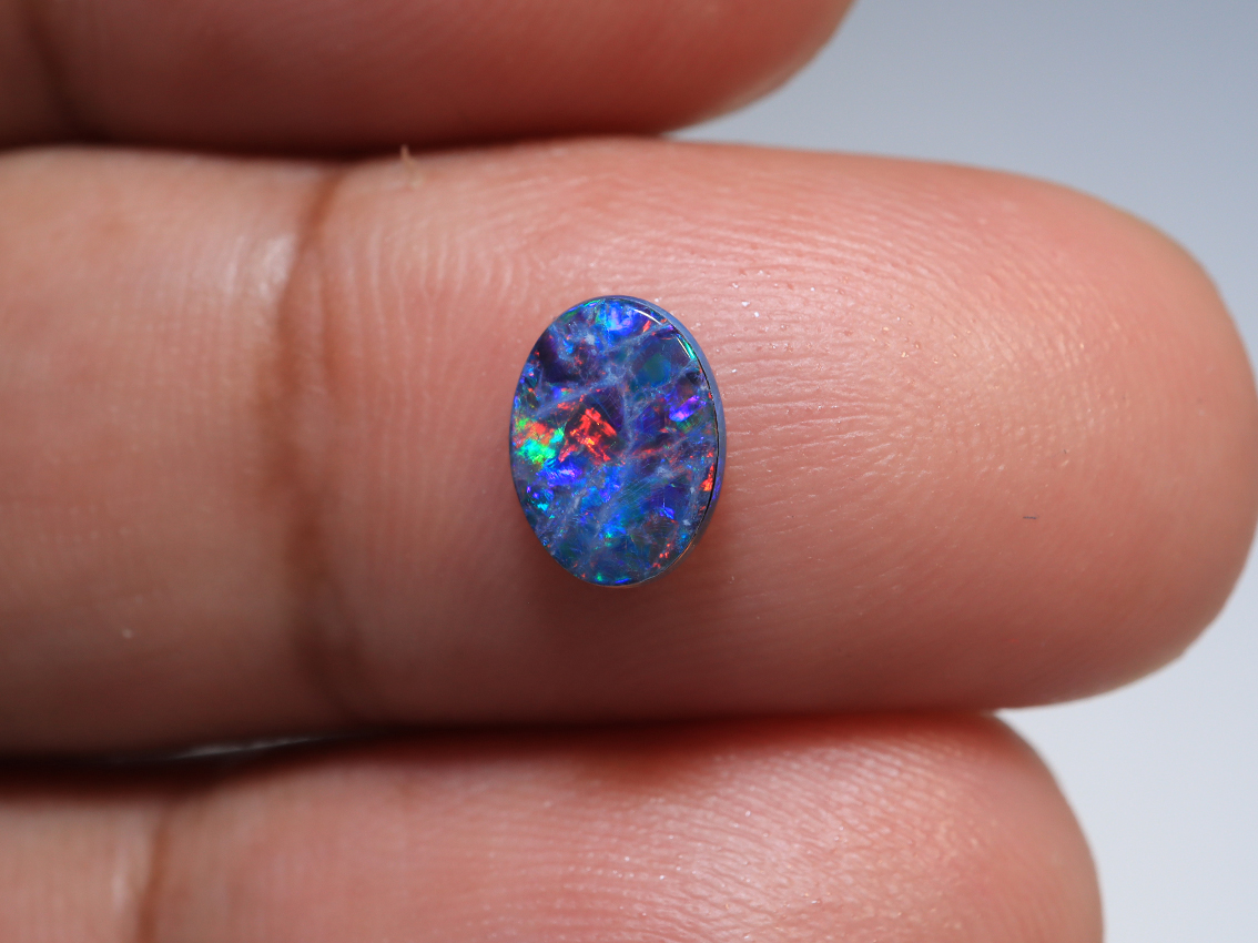 0.50 Ct. Lightning Ridge Polished Opal Doublet TOG-1106 - Image 5