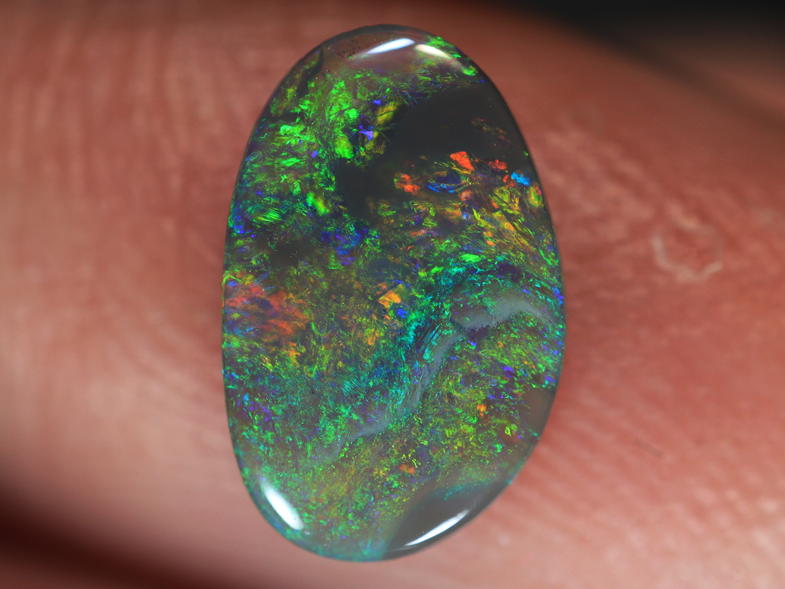 0.60 Ct. Lightning Ridge Semi Black Opal TOG-1358
