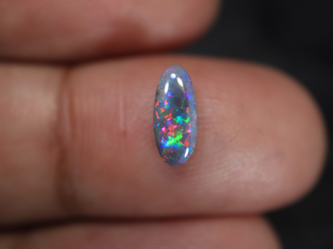 0.60 Ct. Lightning Ridge Multi Colour Semi Black Opal TOG-1373 - Image 4