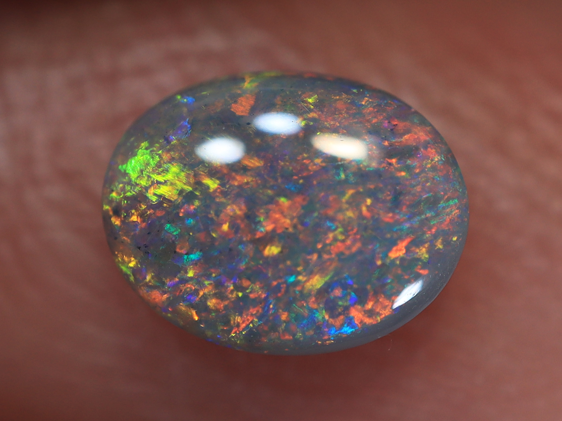 0.35 Ct. Lightning Ridge Multi Colour Semi Black Opal TOG-1377 - Image 2